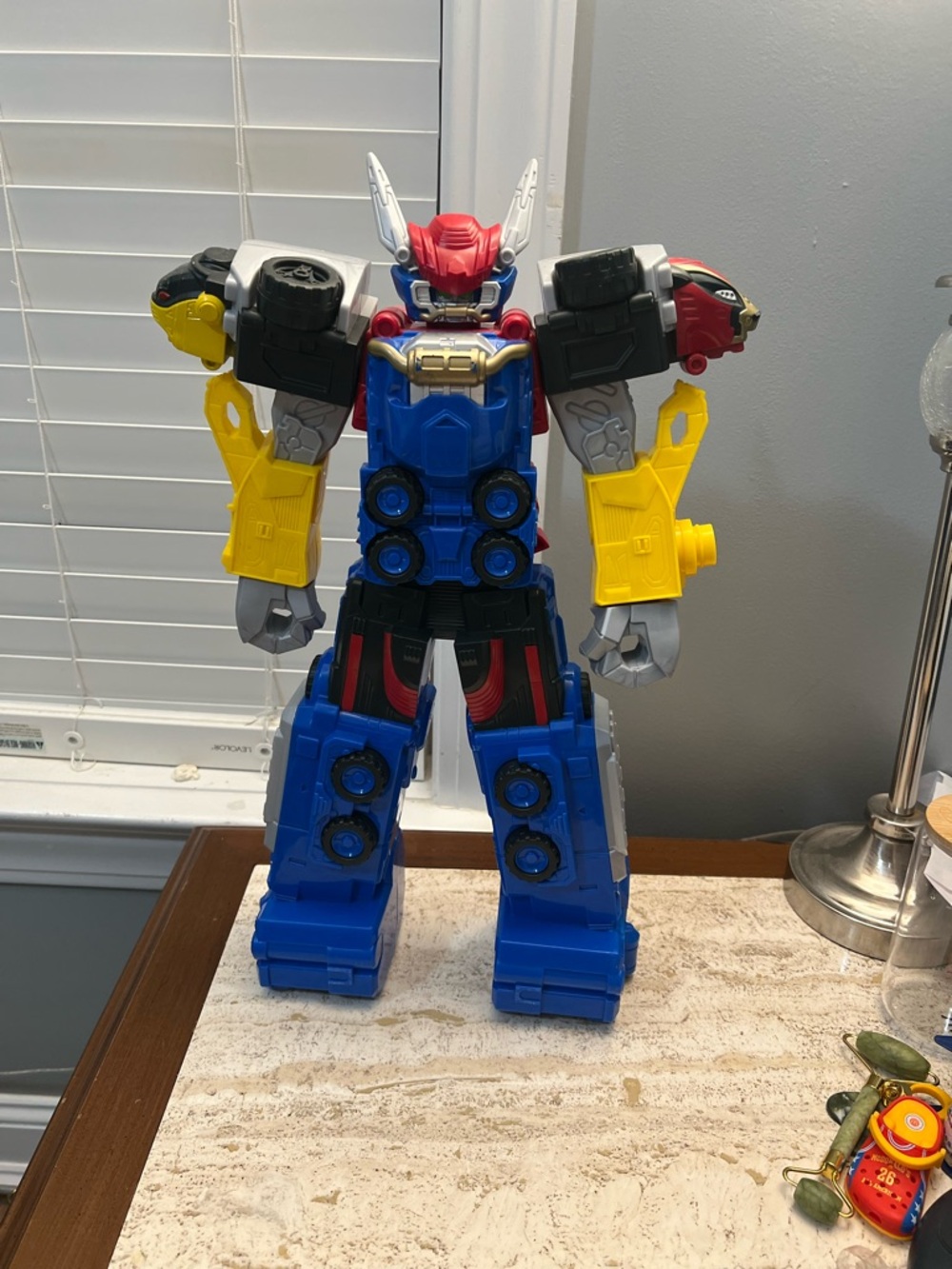 Power Ranger Blue, Red, Yellow & Black Transforming Robot